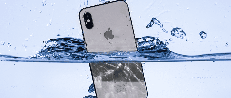 iphone dans l'eau